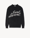 ✨ Saint Laurent – Logo Mohair-Blend Sweater